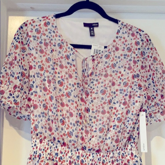 Floral Print AQUA Dress - NWT - Picture 5 of 7